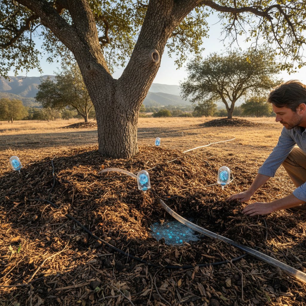 Established trees with healthy root systems prepared for fire season